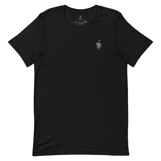 R ✠ R ✠ R Renee Beach Black Men's Embroidered Tee